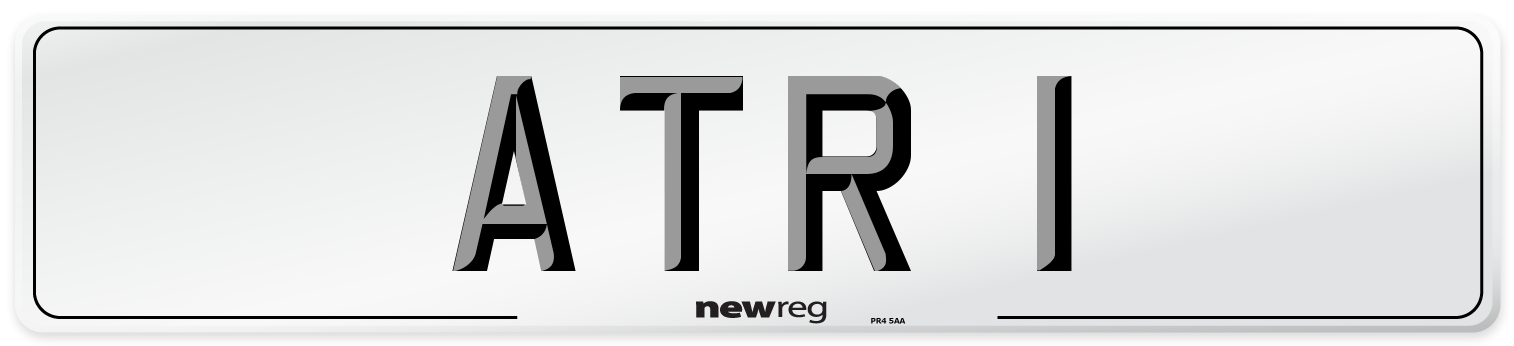 ATR 1 Number Plate from New Reg
